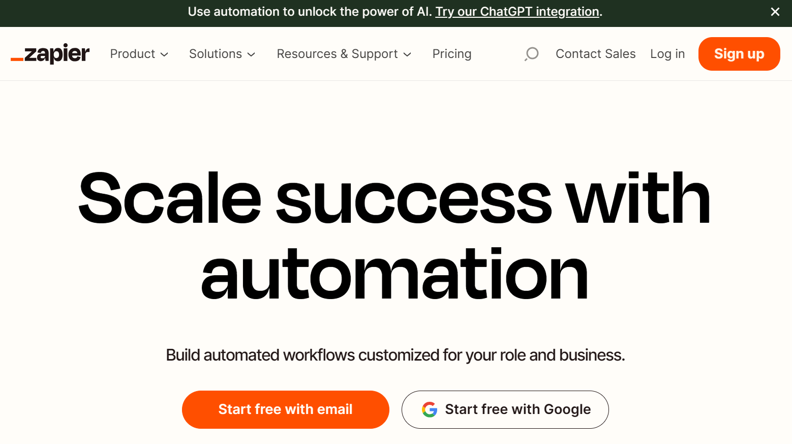 zapier.com – scale success with automation