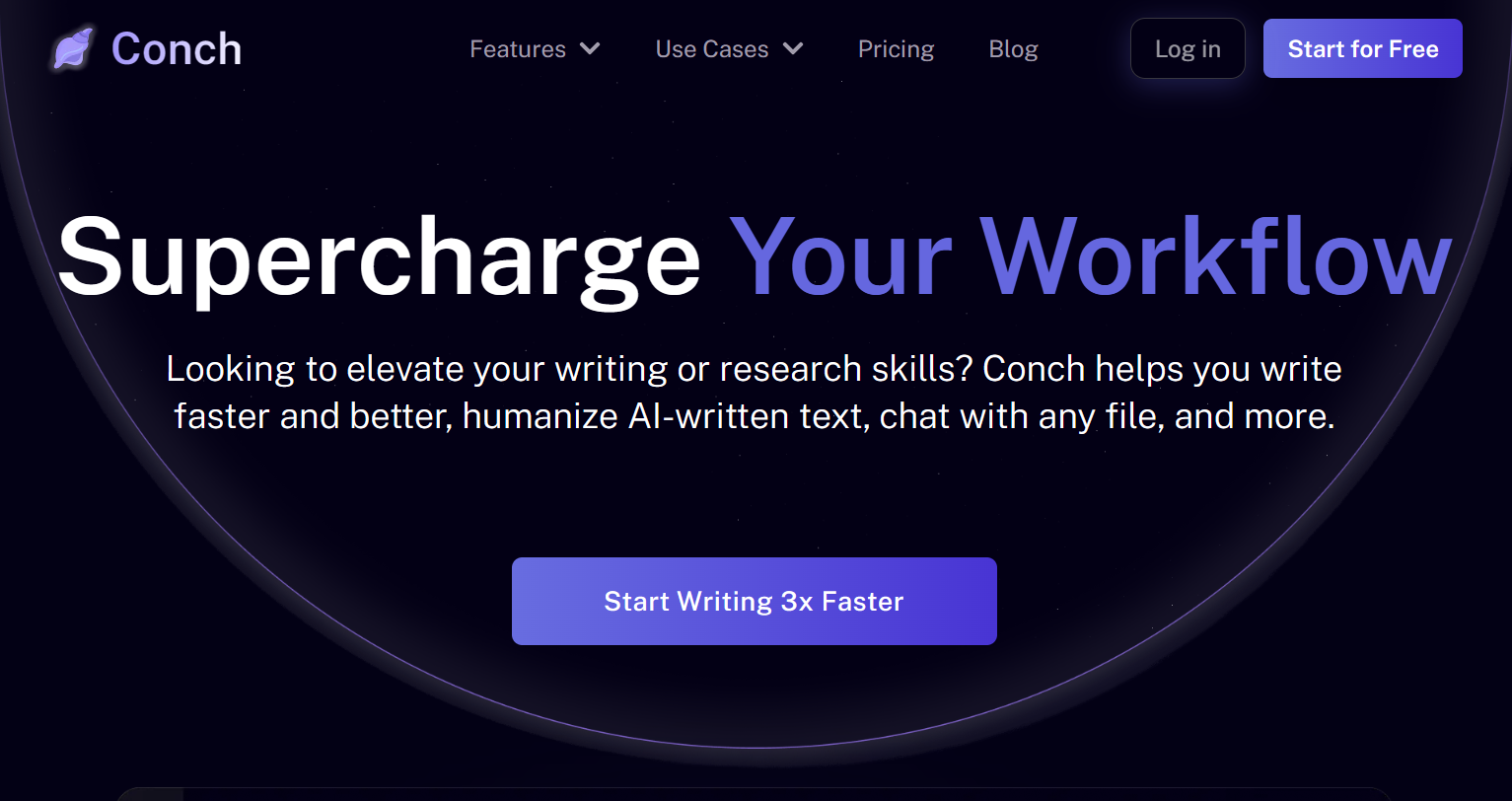 getconch.ai – Research Assistant